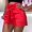 Red, variant on HUPOM Lounge Shorts Women Shorts Shorts High Short Playing Yellow L