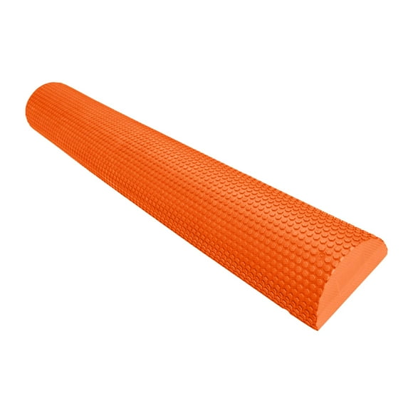 ZLight EVA Half Foam Roller High Density Orange Back Back 45cmx7.5cm Legs Foot for Pliability Massage Orange 60x7.5cm