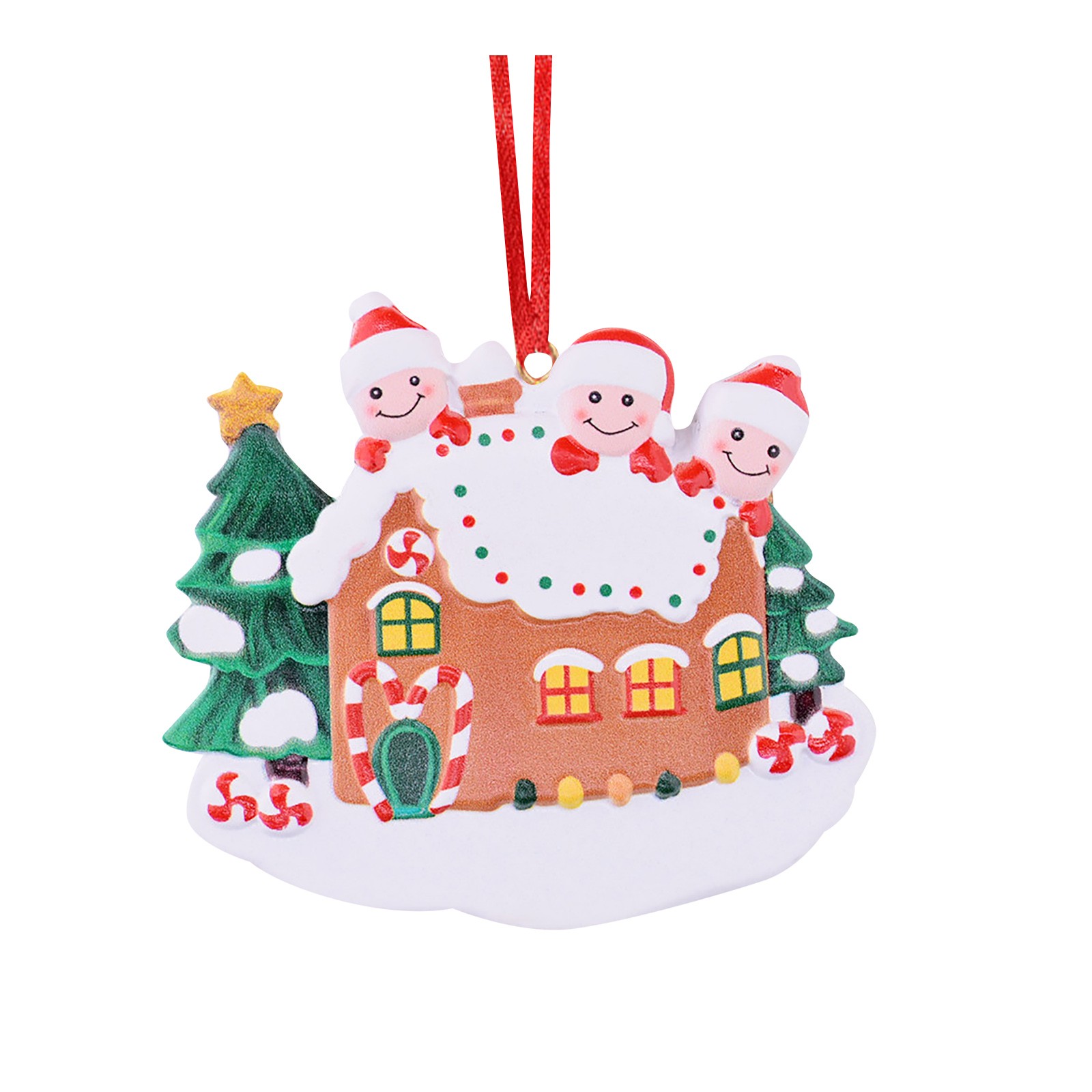 Veki Christmas Tree Pendant Ornament Happy Family Christmas Tree