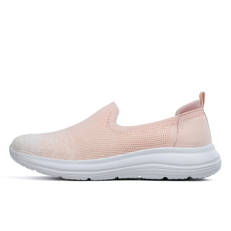 

AnuirheiH Women Shoes Viscose Breathable Fall Net Flat Heel Pure Color Leisure Sports Shoes Sale on Clearance