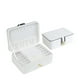 thumbnail image 3 of Qarigey Caja de almacenamiento para joyas, organizador de pendientes, caja de anillo de doble capa, colgantes, contenedor de embalaje de almacenamiento Ropa, zapatos y accesorios Miscelánea Blanco Qarigey AP017782-01, 3 of 6