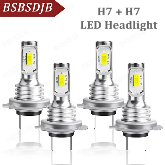 For Hyundai Sonata 2011-2014 6000K LED Headlight High-Low Beam Combo 4x Bulbs