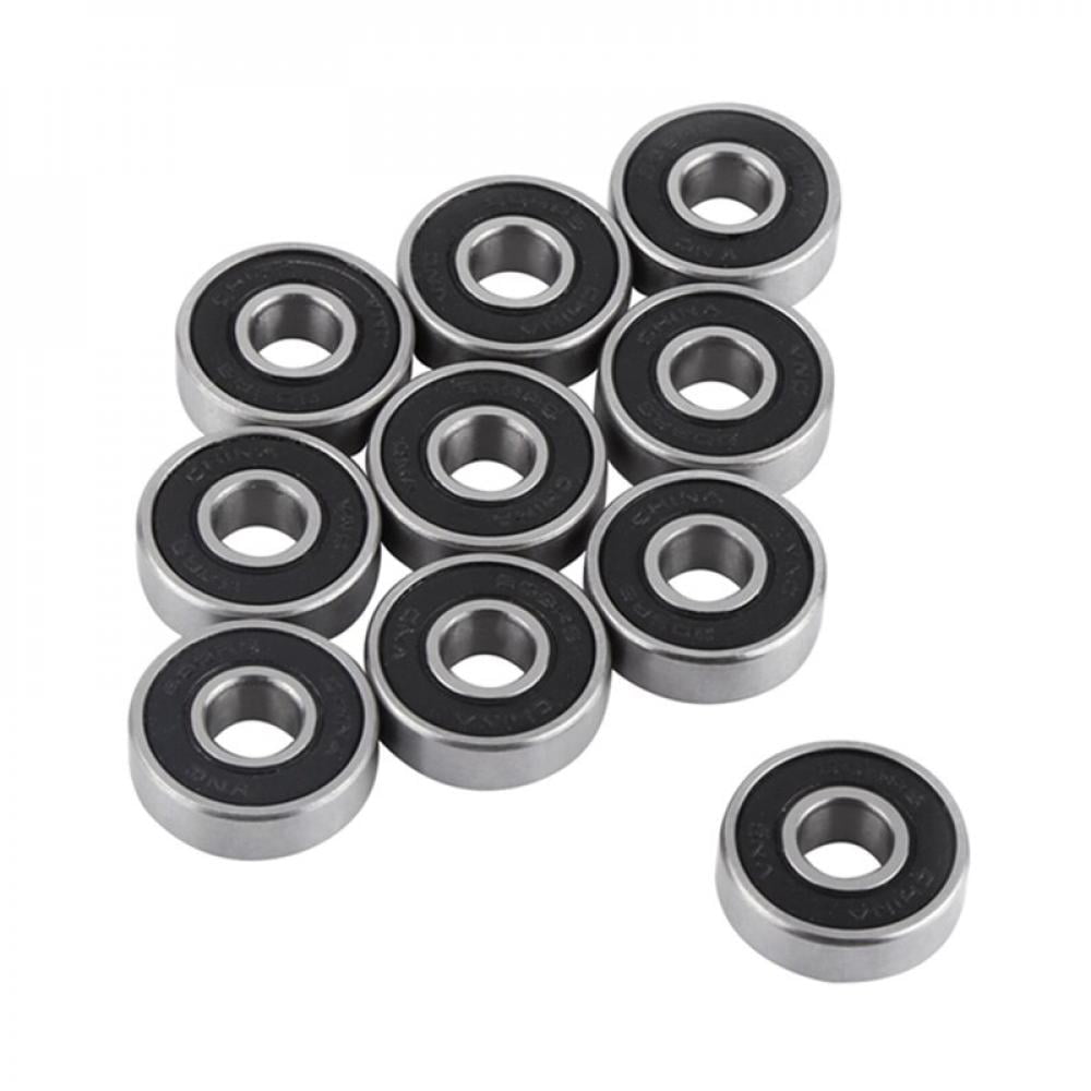 LTD EDITION ABEC 9 608 RS PINK & CHROME WHEEL BEARINGS FOR SKATEBOARD SCOOTER 