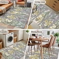 thumbnail image 5 of 4'x6' Area Rugs, Butterflies Flowers Indoor Outdoor Area Rug for Living Room Bedroom, Vintage Geometric Colorful Glass Floral Washable Bathroom Rugs Kitchen Floor Carpet Mats Home Decor Aesthetic, 5 of 8
