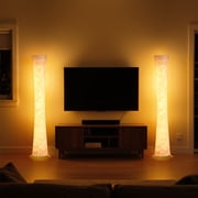SUNMORY 61 RGBIC LED Floor Lamp, 1800 LM Color Changing Lighting Modern Tall Lamp with Music Sync & 16 Millio Colors, Standing Lamp With Remote & APP Control for Living Room, Bedroom, Gaming, Party