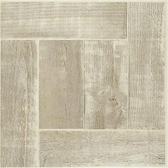 12 x 12 in. Nexus Saddle wood Self Adhesive Vinyl Floor Tile - 20 Tiles by 20 sq. ft.