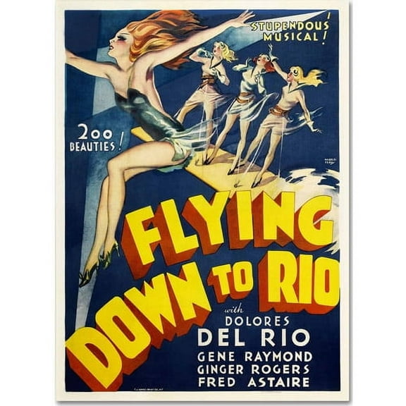 Trademark Fine Art "Flying Down to Rio" Canvas Art by Vintage Apple Collection