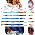 thumbnail image 3 of Gradient Hoodies for Women 3/4 Sleeve Tops Drop Shoulder Winter Clothes Slouchy Drawstring Fashion Clothing Pullover Hooded Sweatshirts Casual Oversized Fall Outfits for Women, 3 of 5