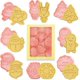 thumbnail image 1 of Christmas Cookie Cutter Set, 8 Pcs Plastic Christmas Cookie Stamp Biscuit Stamps Xmas Cookie Cutter for Baking, Christmas Decorations Cartoon Fun Biscuit Moulds, 1 of 5