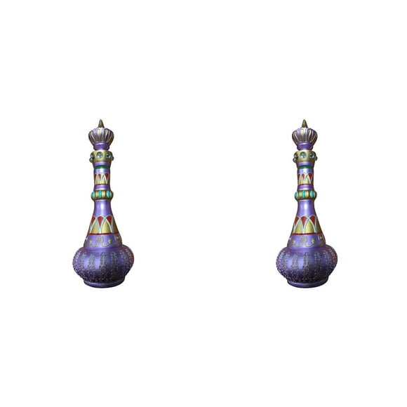 Jeannie Bottle I Dream Of Jeannie Resin Decoration 2PCS,I Dream Of Jeannie Bottle From Della Second Season MIRRORED Purple Bottle!Pagoda Spirit Bottle Decoration