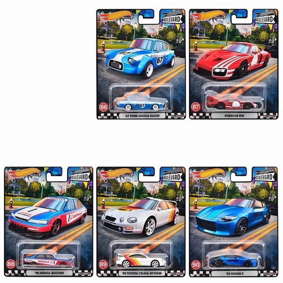 HW Premium Boulevard #86-90 Set of 5 Cars GJT68
