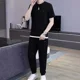 thumbnail image 2 of Ropa de hombre Ropa deportiva Camiseta Sudadera para hombre Pantalones Conjuntos Chándal blanco Trajes deportivos lisos Tendencia 2024 Top elástico Esencial, 2 of 5