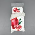 thumbnail image 1 of Ambesonne Fruit Bedding Set 3 Pcs, Hand Drawn Watercolor, Twin, Magenta Forest Green, 1 of 3