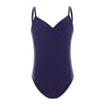 thumbnail image 2 of Hansber Gymnastics Leotards for Girls Sleeveless Camisole Leotard Ballet Dance Practice Ballerina Outfit Navy Blue 170, 2 of 6