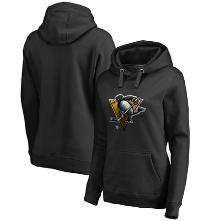 Pittsburgh Penguins Fanatics Branded Women's Midnight Mascot Pullover Hoodie - Black