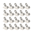thumbnail image 4 of CATIEBYE R Type Wire Clips Cable Clamp Silver for Wires Compact Design 20 Pcs, 4 of 6