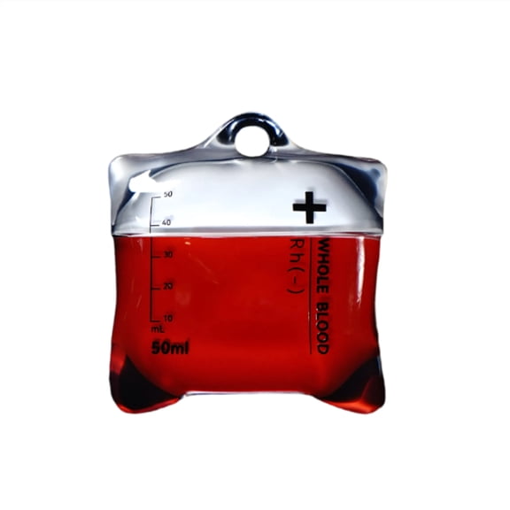 IV Drip Bag Headphone Case for AirPods, Blood Bag Design Protective Cover, Liquid Silicone Shockproof Shell