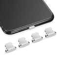 thumbnail image 1 of Tapón antipolvo de 4 piezas compatible con iPhone 11, iPhone 12 Protege la cubierta antipolvo de carga compatible con iPhone 11, 12, Pro, Max / X / XS / XR, 7, 8 Plus, iPad Mini / Air Xemadio 221075-2, 1 of 9
