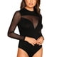 thumbnail image 5 of VISgogo Body sexy para mujer Clubwear Top de manga larga Shapewear Slim Fit Perspective Mesh Outfit VISgogo  moda, 5 of 5