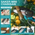 Saker 6 Inch Mini Chainsaw, Handheld Pruning Chainsaw, Electric