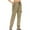 Khaki, variant on XFLWAM Women's Athletic Hiking Cargo Joggers Pants Outdoor Workout Lightweight Quick Dry Zipper Pockets Khaki S