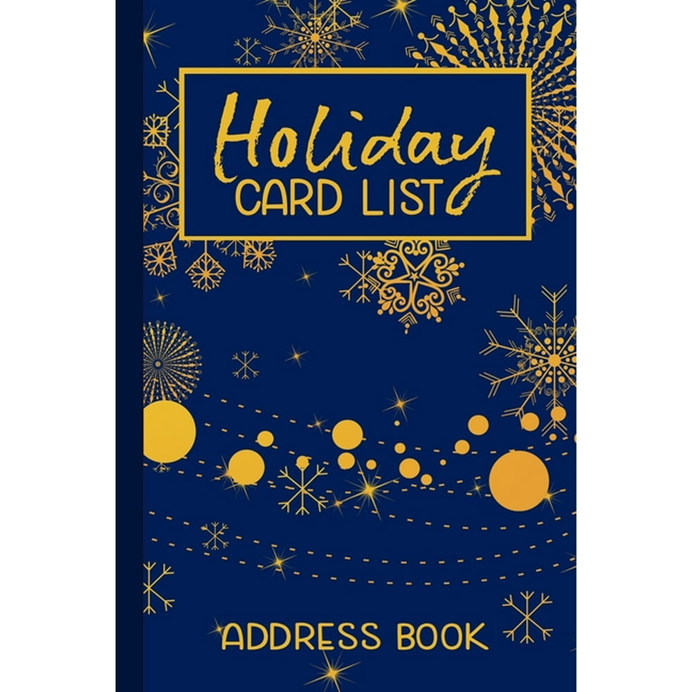Holiday Card List Address Book A SixYear Christmas Card Record Book