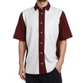 thumbnail image 2 of Chemise d'Été Décontractée pour Homme Grande Taille Chemise à Manches Courtes Boutonnée Col Rabattu, 2 of 8