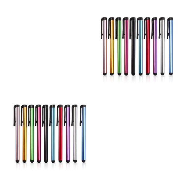 Sidaley 10 Pieces Touch Screen Pen Mobile Phone Clip Notebook Capacitive Portable Book Pocket Drawing Tablet Accessories Pencil Type1