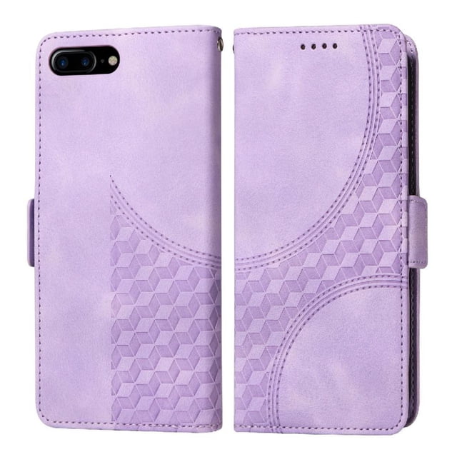 Funda GANGXUN para iPhone 7 Plus/8 Plus con diseño acolchado elegante, cuero PU, protección total y ajuste preciso