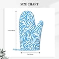 thumbnail image 2 of A Pair Of Heat Insulation And Anti-Perm Gloves 7×11in Thick Anti-Perm Palm With Silicone Piece Lanyard Design Is Easy To Hang Zebra Print Style Lightblue_2, 2 of 8