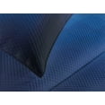 thumbnail image 4 of Ambesonne Navy Quilted Bedspread Set 3 Pcs, Blurry Mosaic Pixel Square, King Size, Turquoise Pale Blue, 4 of 5