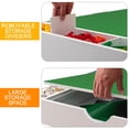 thumbnail image 5 of PORKISS 2 in 1 Wooden Play Table for Building Bricks, with Wheels and Reversible Top, Folds for Easy Under Bed Storage, White, 5 of 10