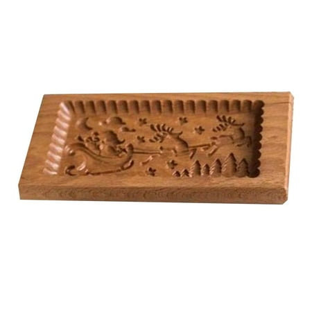 

Glaze N Seal Multipurpose Christmas Cookie Molds Wood Gingers Cookie Molds Santa Clau Cookie Molds DIY Baked Christmas Molds
