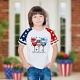 thumbnail image 5 of Gamivast Placed Girls 4Th Of July Usa Shirt Usa Flag Patriotic T-Shirt Independence Day Outfit for Kids White Placed Recently By Me,the Past Month, 5 of 7