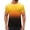 #396-Yellow, variant on Men's and Women's Gradient Printed Round Neck Short Sleeve T-Shirt Vintage Casual Sports Wear Elastic Comfortable Breathable Fabric for Daily Use Gym Party