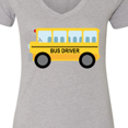 thumbnail image 4 of Inktastic Bus Driver School Bus Women's V-Neck T-Shirt, 4 of 5