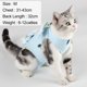 thumbnail image 2 of Traje de esterilización/castración para gatos, modelo impreso, traje postoperatorio para gatos, ropa para destete, ropa transpirable para mascotas, 1 Uds., 2 of 5