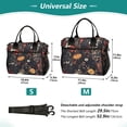 thumbnail image 4 of FORMRS Insulated Lunch Bag for Work School Unisex Large Capacity Cooler with Shoulder Strap, Black Floral Pattern, 4 of 6