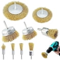 thumbnail image 3 of 9Pcs Wire Wheel Brush Stainless Steel Wire Brush with 1/4 Inch Shank Scratch Free Wire Drill Brush Drill Attachment for Cleaning Rust Removing Rust Paint Deburring, 3 of 11
