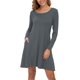 thumbnail image 3 of Vestidos casuales de manga larga con bolsillos para mujer Adepaton LRWJ1046-76, 3 of 7