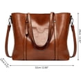 thumbnail image 5 of HONGLONG Shoulder Bags Handbags for Women Large Designer Ladies Bag Purse Leather Tote Bag, Brown, 5 of 9