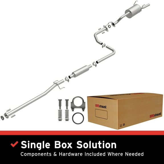 BRExhaust OE Replacement Exhaust System Kit 106-0034: Compatible with 1996-2000 Honda Civic 1.6L