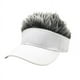 thumbnail image 1 of Zhuge Gorra de béisbol ajustable con visera y peluca novedosa (blanca y gris plateada), 1 of 4