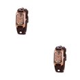 thumbnail image 3 of Qarigey Reloj vintage de moda para mujer Correa ajustable única Escalas digitales claras Reloj de cuero para mujer rojo rojo 2Conjunto, 3 of 6