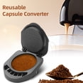 thumbnail image 2 of Tignapoo Universal Reusable Coffee Capsule Adapter for Dolce Gusto & Nespresso Machines with Spoon & Cleaning Brush - Eco-Friendly & Durable Design (Black - Type C), 2 of 6