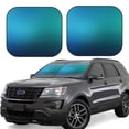 thumbnail image 1 of Fotbe Blue to turquoise Juego de 2 Piezas de Parasoles para Parabrisas | Bloqueador Solar para Auto | Accesorios Plegables para Protección Solar Interior-Medium, 1 of 6