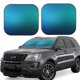 thumbnail image 1 of Balery Blue to turquoise Parasol para parabrisas de coche de 2 piezas | Parasol plegable para parabrisas delantero de coche para la mayoría de sedanes-Large, 1 of 6
