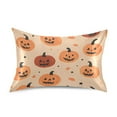 thumbnail image 7 of Yayeee Pillowcase Standard Size Set of 2 Satin Wrinkle Resistant Pillow Case, Colorful Halloween Pumpkin Pattern, 7 of 7