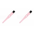 thumbnail image 2 of Small Cleaning Brushes, Electric Razor Cleaning Brush, Nylon Shaver Cleaning Brushes, Trimmer Cleaner, 2Pcs Precision Crevice Cleaner, Pink Handle Black Bristle Dust Brush for Keyboard Electronics, 2 of 5
