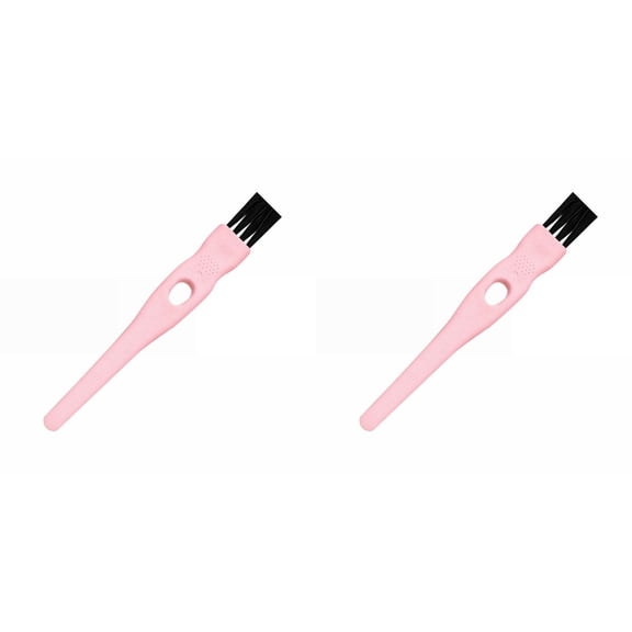 Mini Cleaning Brushes, Plastic Detail Cleaner Brushes for Keyboards, Anti Static ESD Brush with Nylon Bristles for Electronics, Colored Handles, For Shavers, Razor Heads, Trimmers, Keyboards, 4.3"